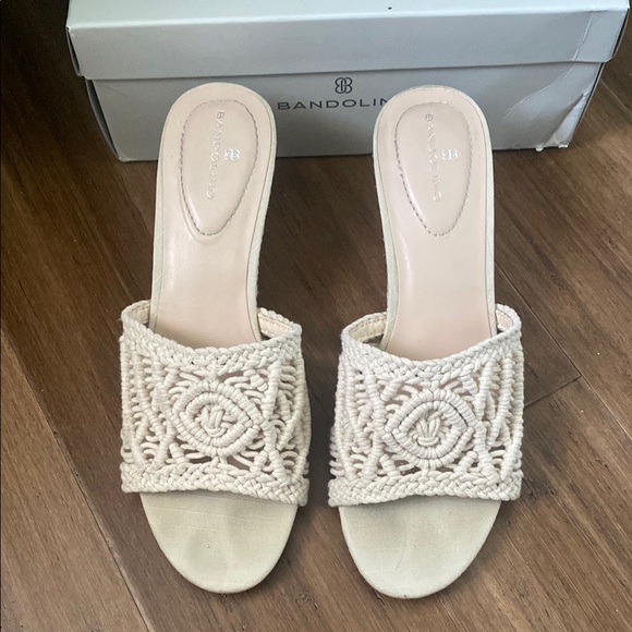 Bandolino Andrrea Ivory Espadrille Wedge Sandals - Picture 3 of 8